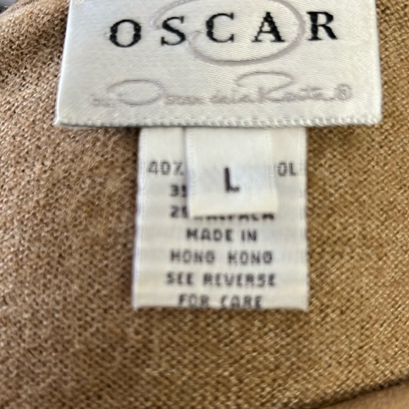 Oscar by Oscar de la Renta  long sleeve Size Large Sweater Merino Wool Alpaca - Picture 4 of 7